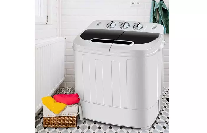 Super Deal Portable Mini Twin Tub Washing Machine