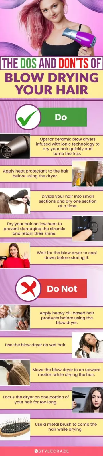 Dos And Don’ts Of Blow Drying Your Hair