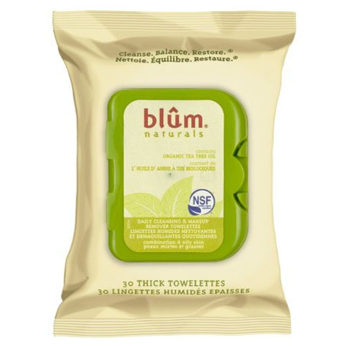 Blum Naturals Makeup Removing Cleansing Towelettes