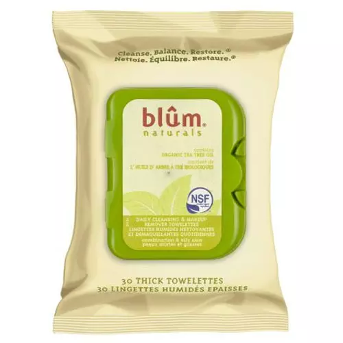 Blum Naturals Makeup Removing Cleansing Towelettes