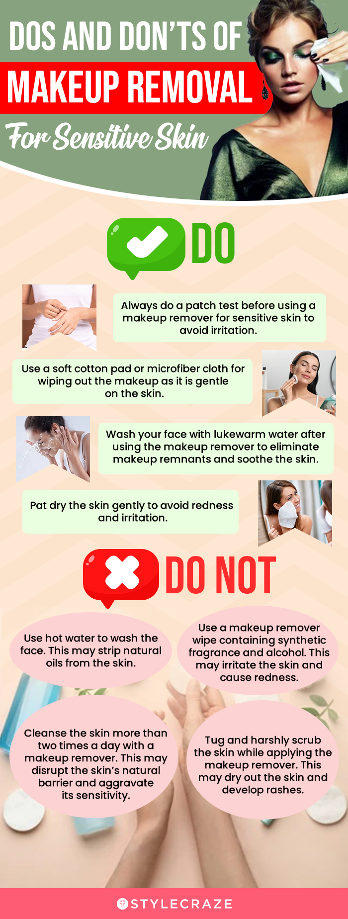  Dos And Don’ts Of Makeup Removal For Sensitive Skin (infographic)
