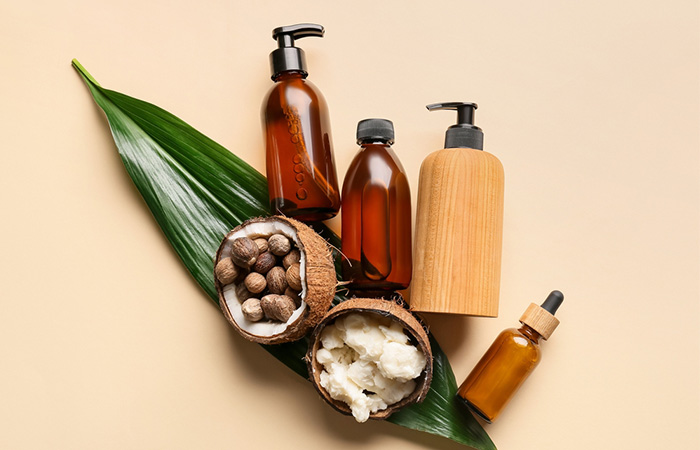 Shea butter and coconut oil as essential ingredients for DIY conditioner
