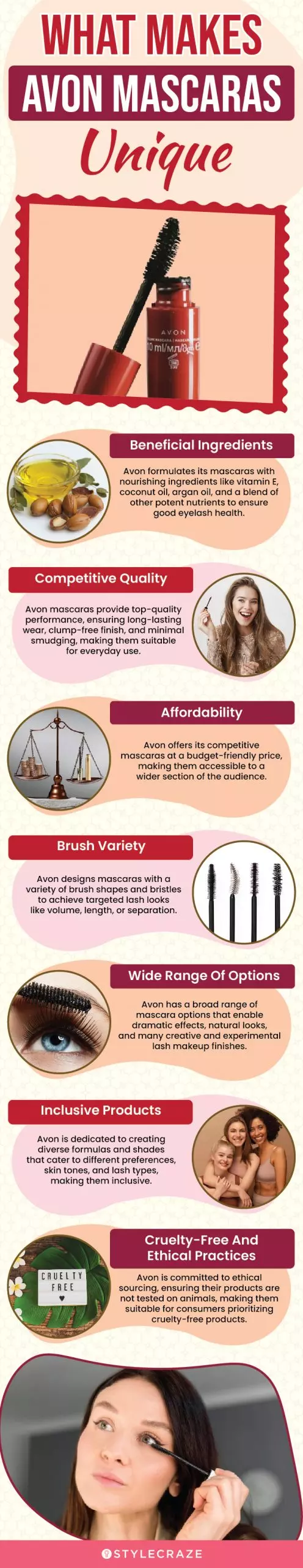 What Makes Avon Mascaras Unique (infographic)