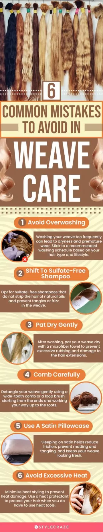 6 Common Mistakes To Avoid In Weave Care (infographic)