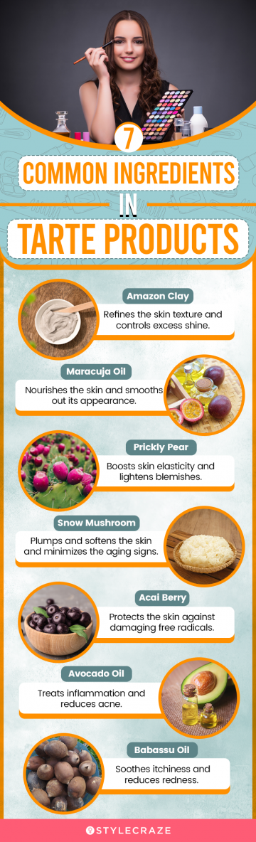 7 Common Ingredients In Tarte Products (infographic)