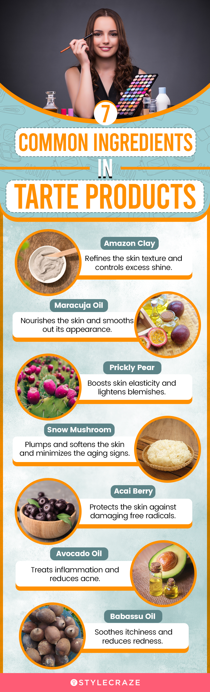 7 Common Ingredients In Tarte Products (infographic)