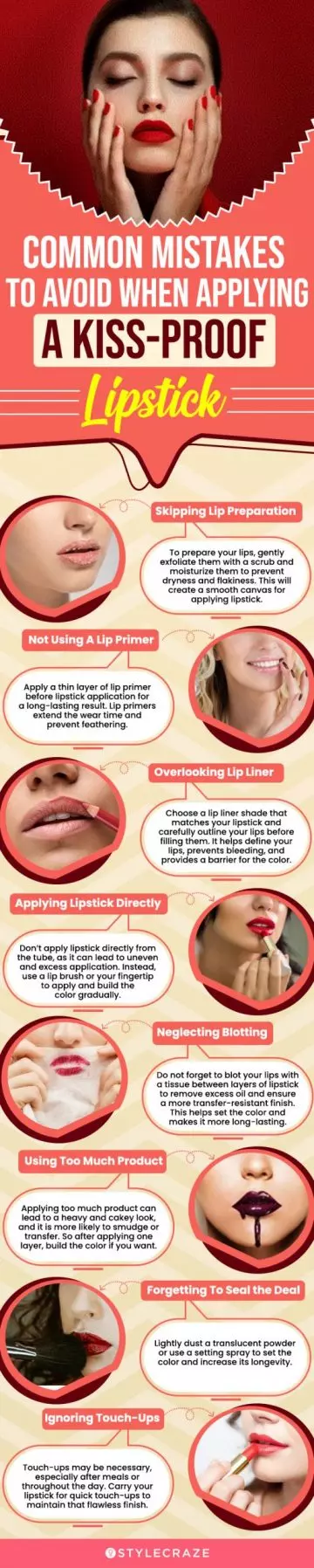 Common Mistakes to Avoid When Applying Kiss-Proof Lipstick (infographic)