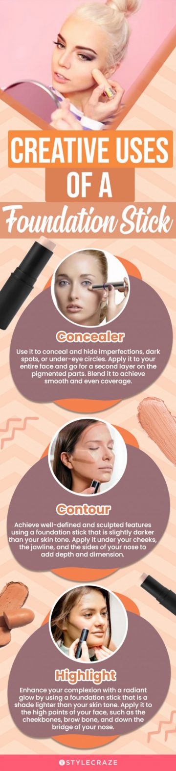 Creative Uses For A Foundation Stick (infographic)