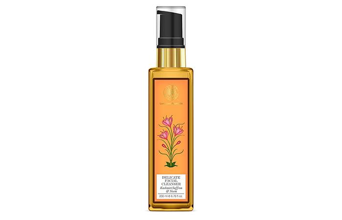 Best Paraben Free Cosmetics - Forest Essentials Delicate Facial Cleanser Kashmiri Saffron & Neem