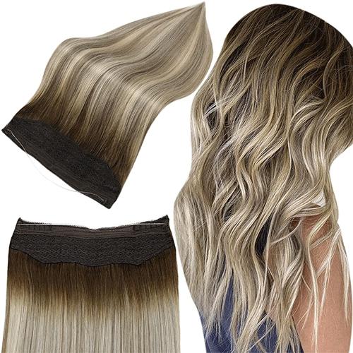 Full Shine Fish Line Human Hair Extensions