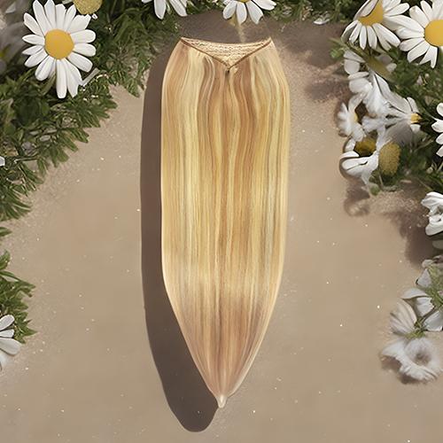 Knockout Hair Halo HumanHair Extensions