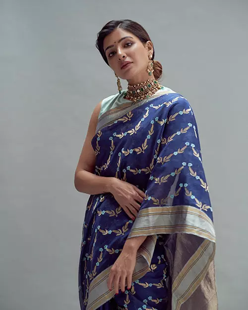 This Indigo Blue Saree