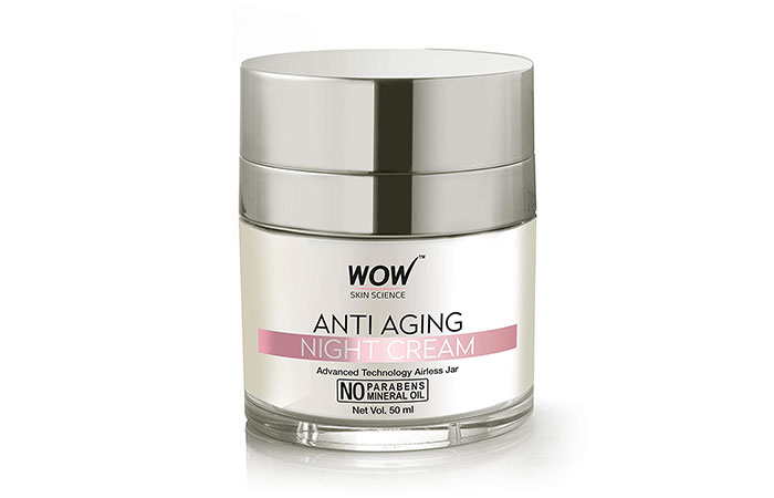 WOW Anti Aging No Parabens & Mineral Oil Night Cream