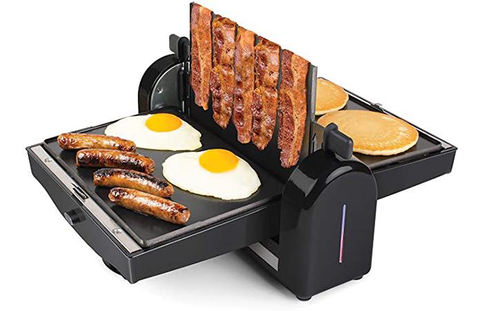 Hamilton Beach 25600 3 in 1 Multi Grill Indoor Nonstick Bacon Cooker &  Griddle for sale online