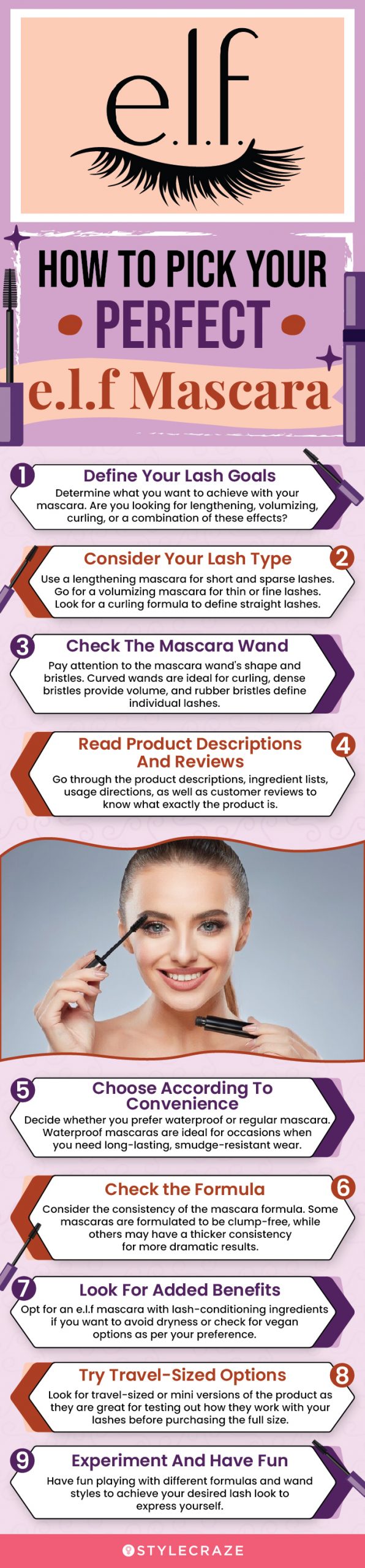 How To Pick Your Perfect e.l.f Mascara (infographic)