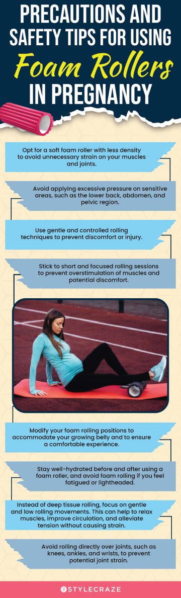 Precautions And Safety Tips For Using Foam Rollers In Pregnancy (infographic)