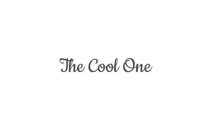 The “Cool” One