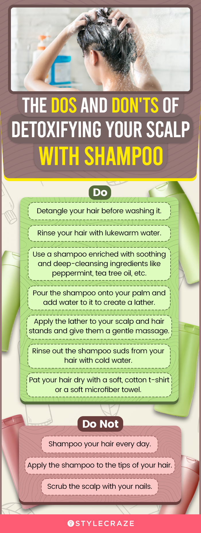 Dos and Don'ts Of Detoxifying Your Scalp With Shampoo (infographic)