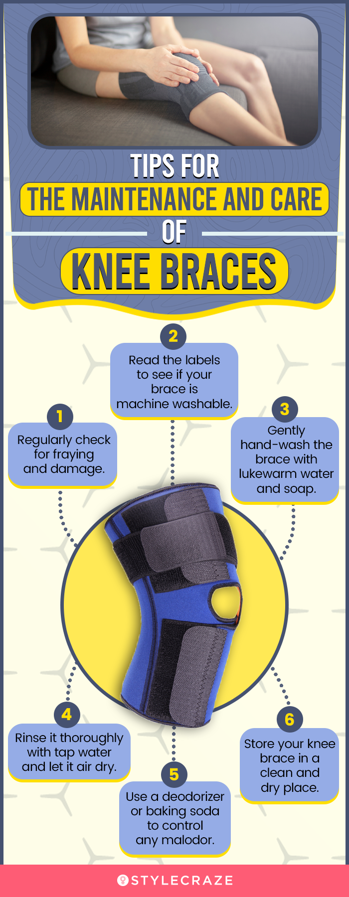 Tips For Maintenance And Care For Your Knee Braces (infographic)