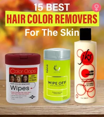 15 Best Hair Color Removers For The Skin
