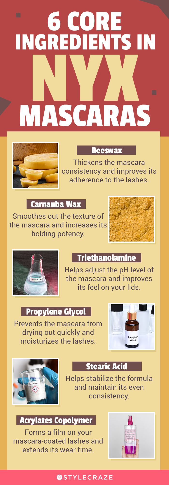6 Core Ingredients In NYX Mascaras(infographic)