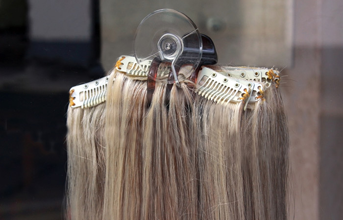 Hang your extensions and let them air dry