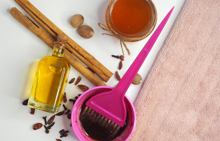 Honey, Olive Oil, And Cinnamon Hair Mask