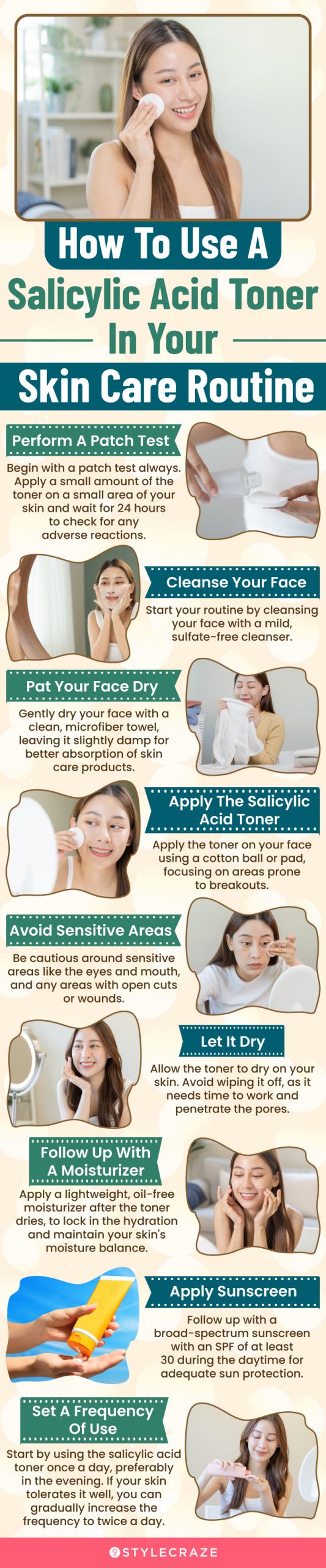 How To Use A Salicylic Acid Toner In Your Skin Care Routine (infographic)