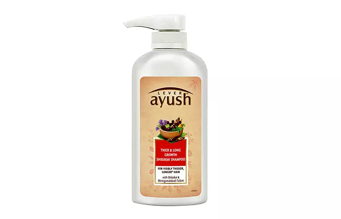 Lever Ayush Thick & Long  Growth Shikakai Shampoo
