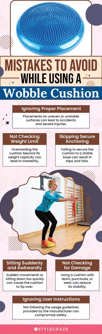  Mistakes To Avoid While Using A Wobble Cushion (infographic)