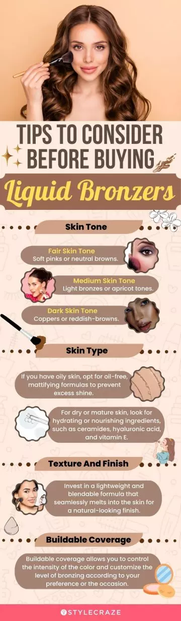 Tips To Consider Before Buying Liquid Bronzer (infographic)