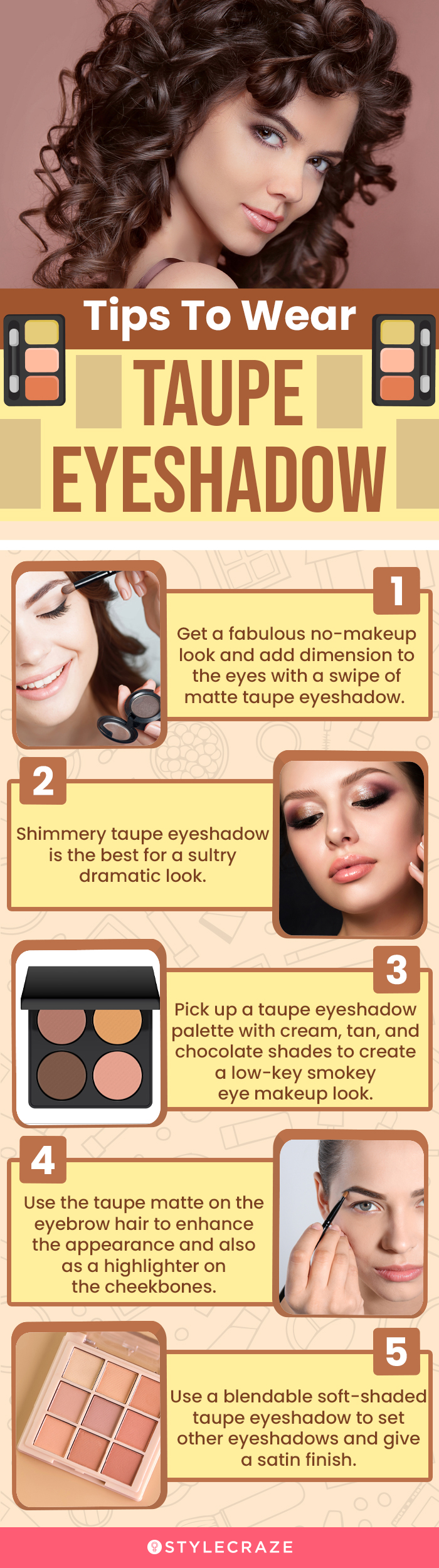 Tips To Wear Taupe Eyeshadow (infographic)