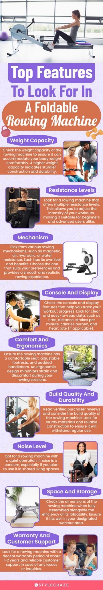 Top Features To Look For In A Foldable Rowing Machine (infographic)