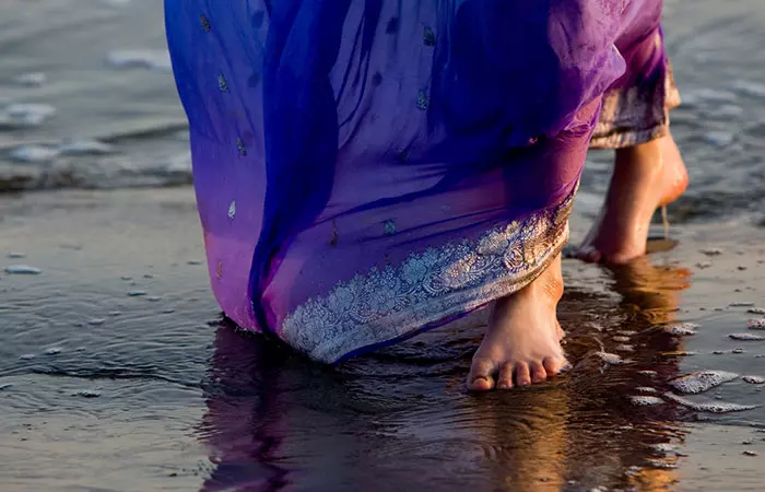 Trying To Run In A Saree