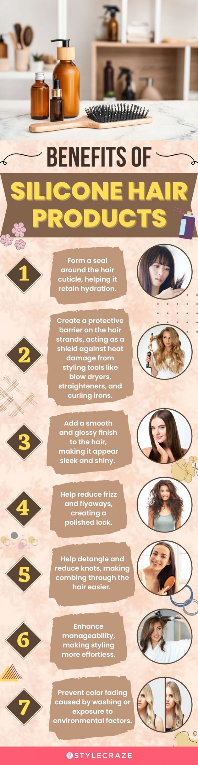 Benefits Of Silicone Hair Products (infographic)