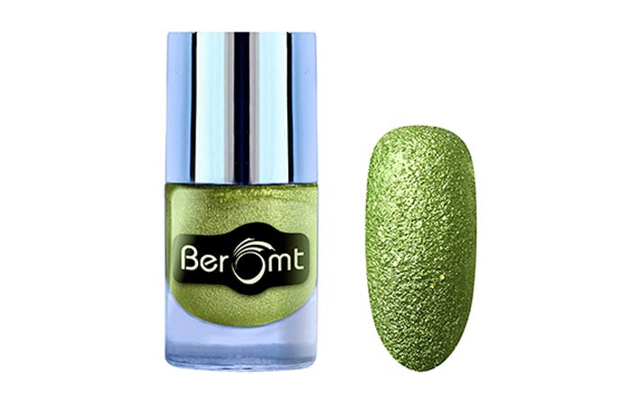 Beromt Glitter Nail Polish – Green