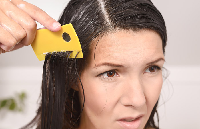 Get rid of lice with baby oil