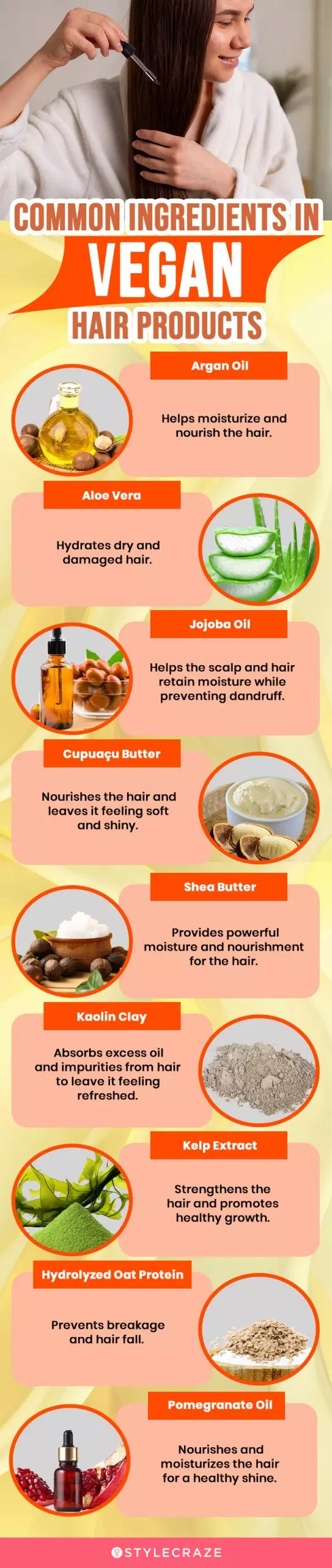  Common Ingredients In Vegan Hair Products (infographic)