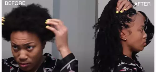 Crochet braids promote hair growth