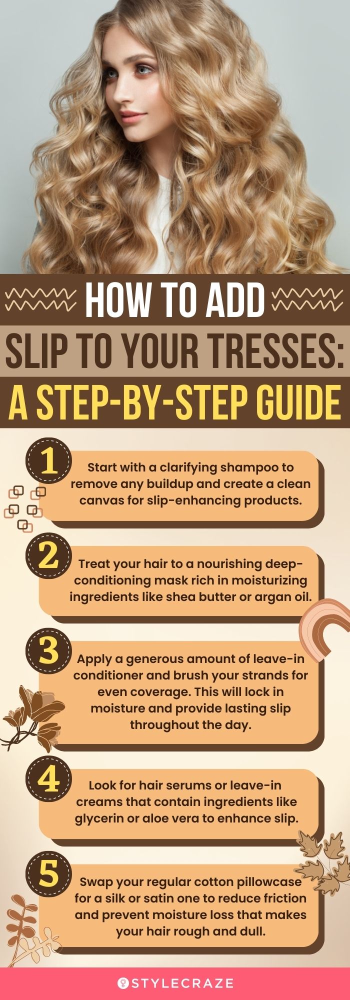 How To Add Slip To Your Tresses (infographic)