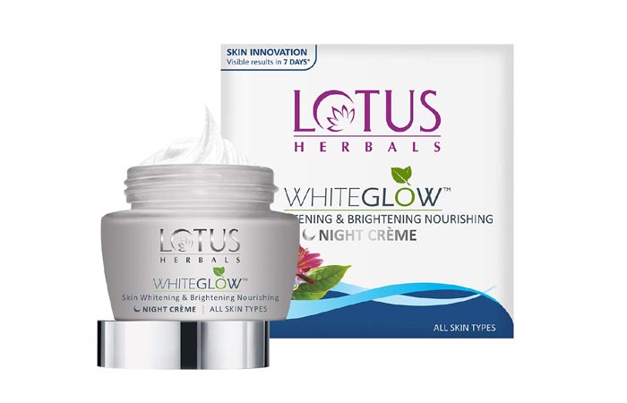 Lotus Herbals White Glow Skin Whitening & Brightening Nourishing NightCreme