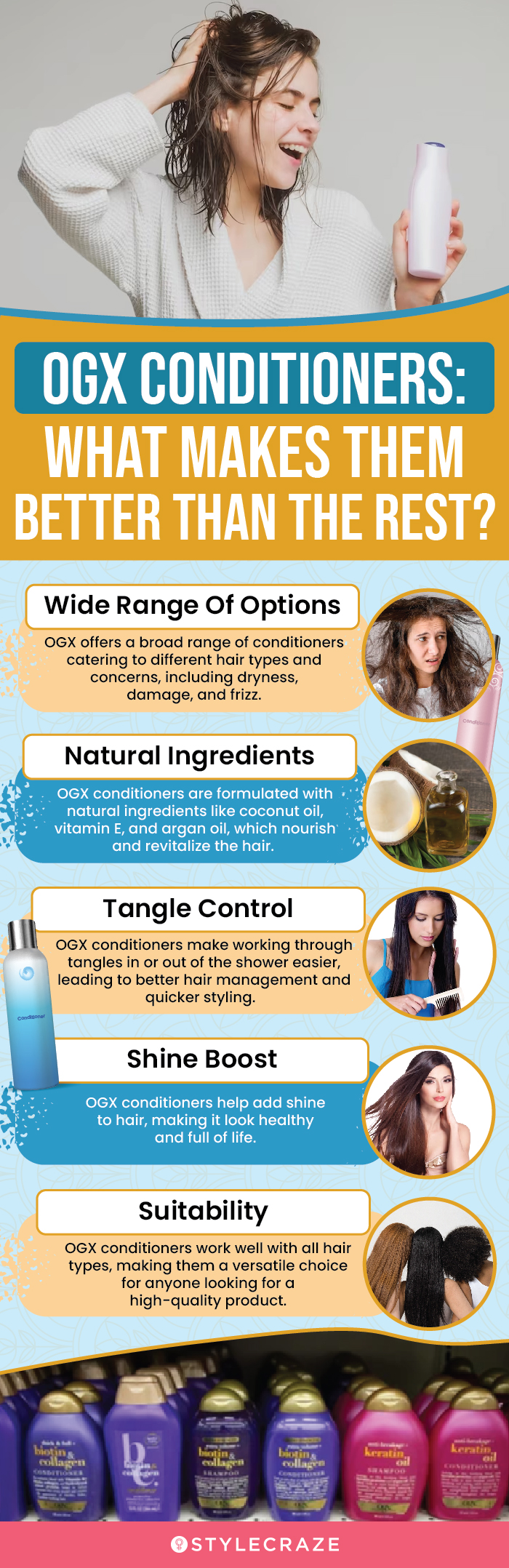 OGX Conditioners: What Makes Them Better Than The Rest? (infographic)
