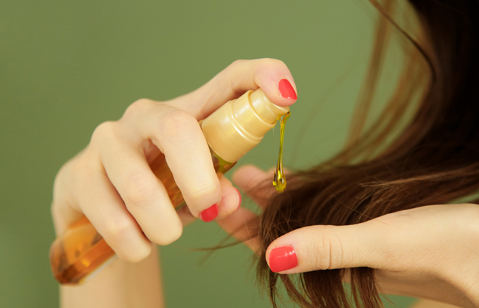 Applying leave-in conditioners can help protect hair from further damage
