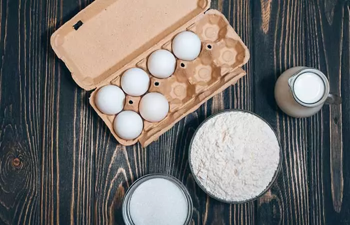 Sugar, Egg, And Corn Flour