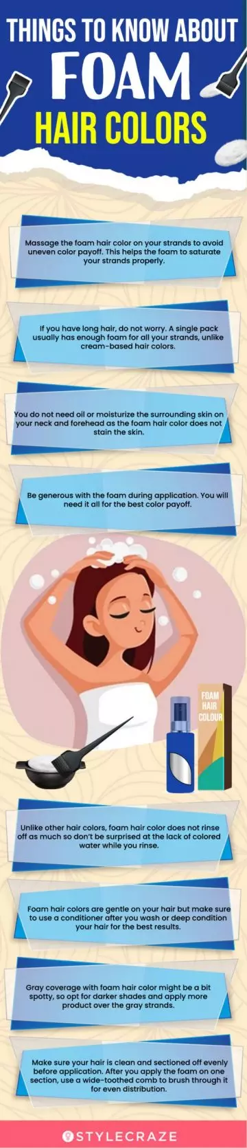 Things To Know About Foam Hair Colors (infographic)