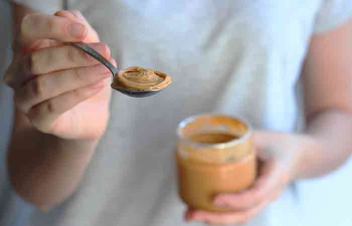 Dissolve gum with fat-soluble substances like peanut butter