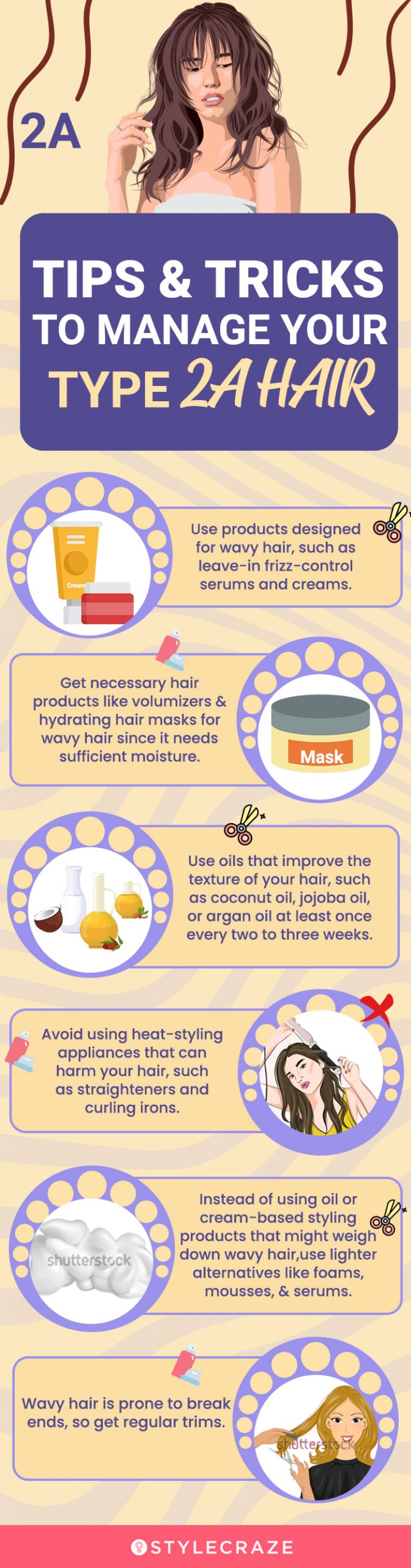 tips and tricks to manage your type 2a hair [infographic]