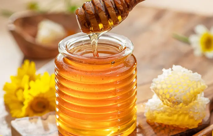 A jar of honey