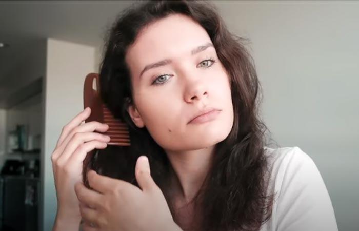 Step 5 of Brazilian blowout tutorial