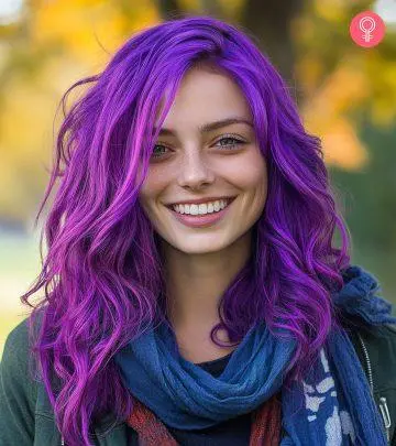 Women With Dyed Purple Dark Hair